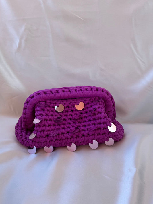 Clara magenta con paillettes
